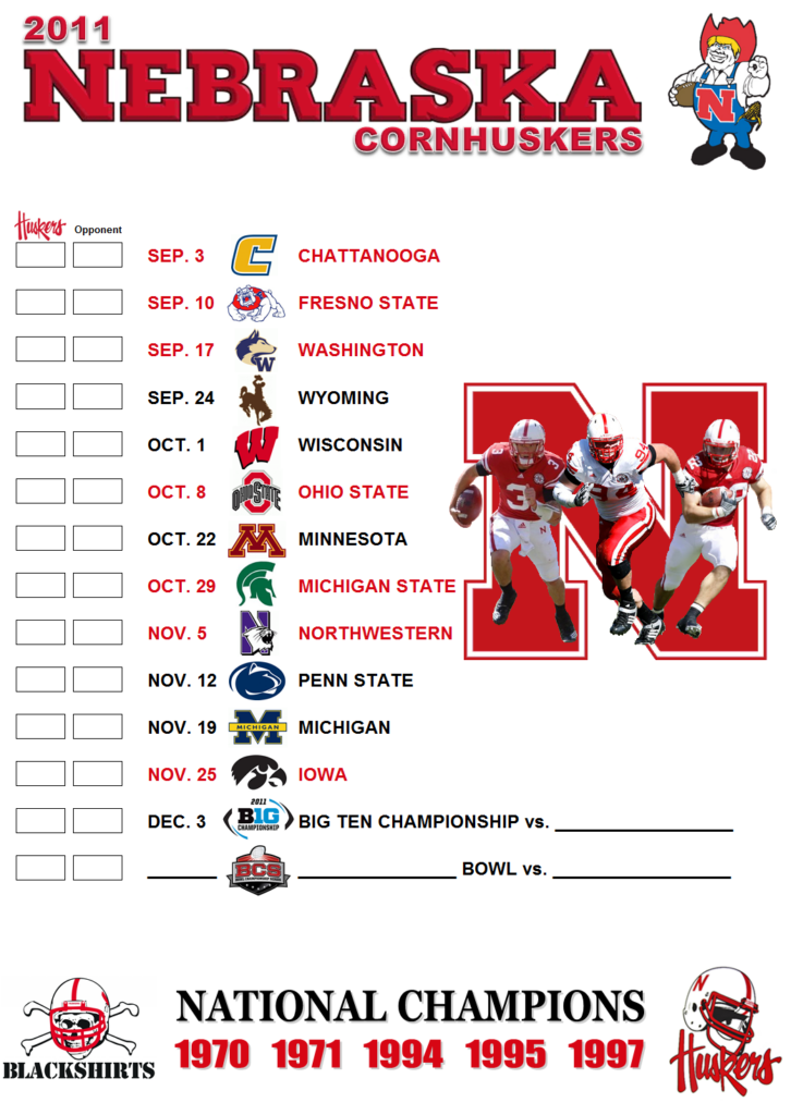 Husker Volleyball Schedule 2023 Printable FreePrintable.me