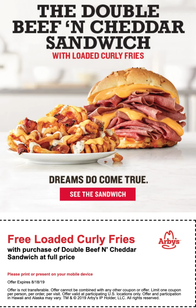 Arbys Coupons And Discounts FreePrintable.me
