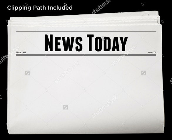 Blank Newspaper Template 20 Free Word PDF Indesign EPS Documents 
