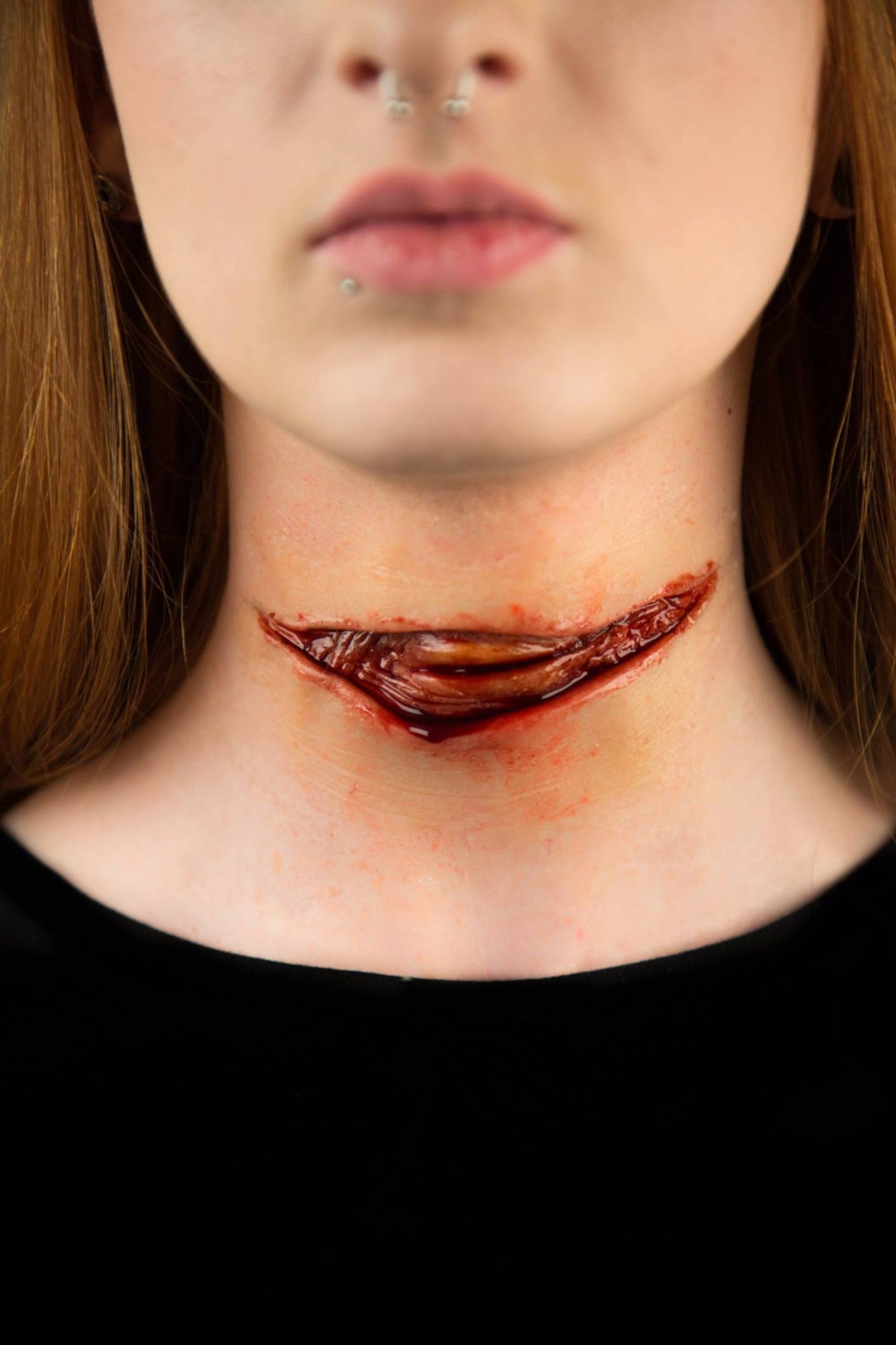Cut Throat Laceration Walking Dead Zombie Prosthetic Cosplay Etsy
