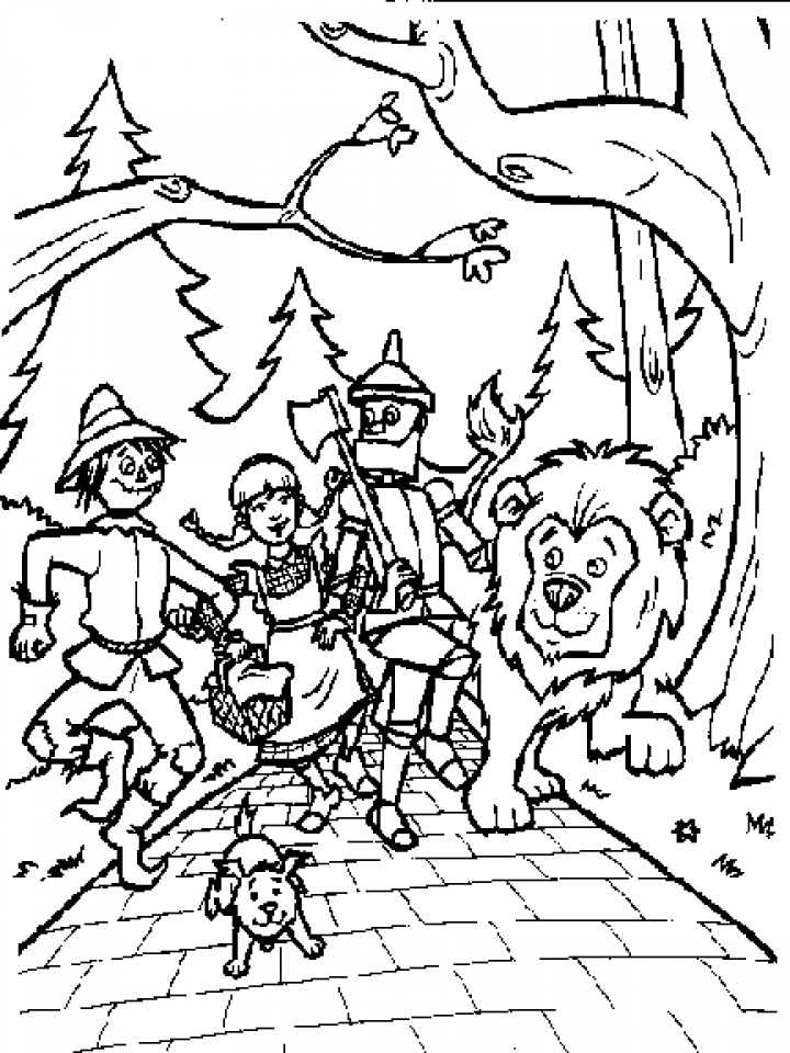 Get This Wizard Of Oz Coloring Pages To Print For Kids Q1CIN