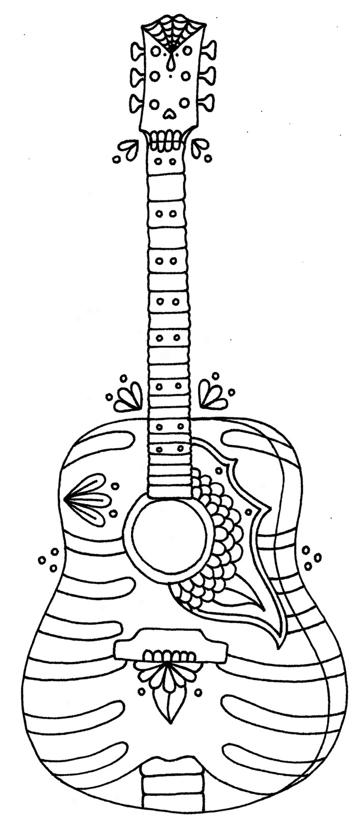 Guitar Coloring Pages Best Coloring Pages For Kids