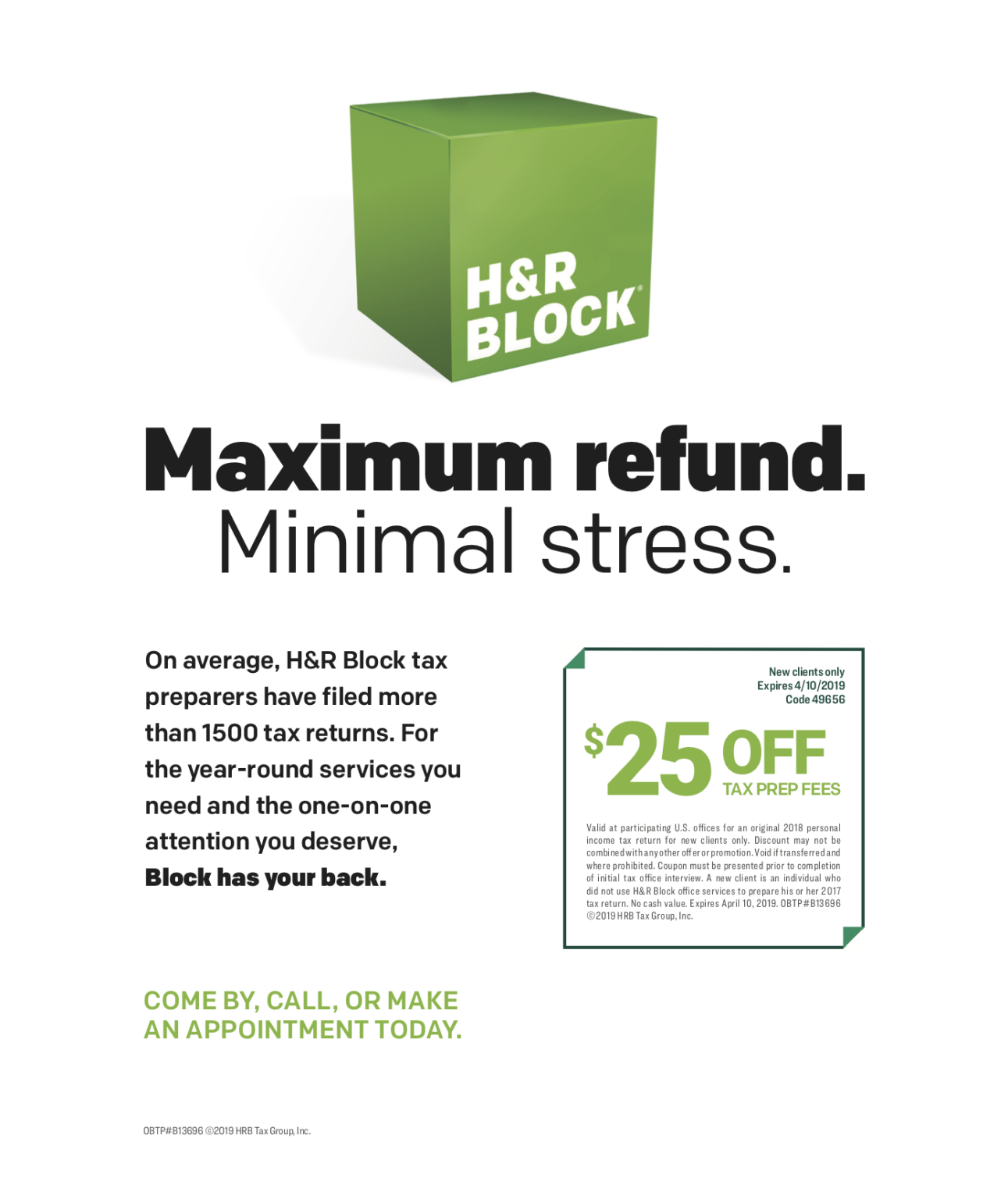 H&r Block Coupons For Returning Customers Printable FreePrintable.me