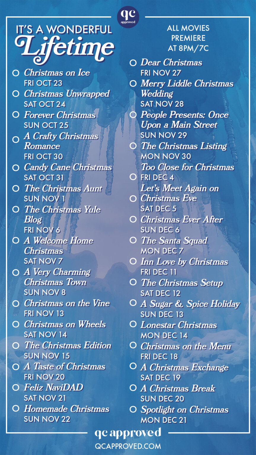 Hallmark Movies And Mysteries Christmas 2023 Printable Schedule