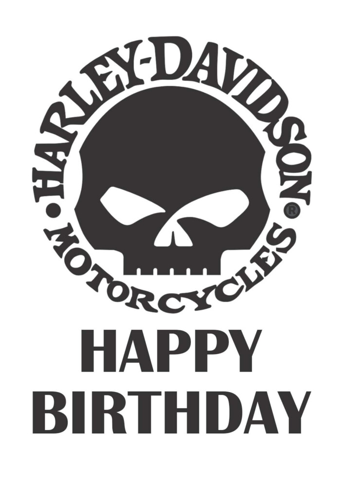 Harley Davidson Printable Birthday Cards PRINTBIRTHDAY CARDS ...