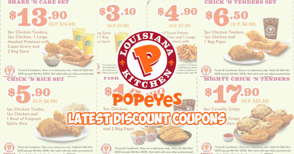 Here Are Popeyes S pore Latest Discount Coupons You Can Use Till 