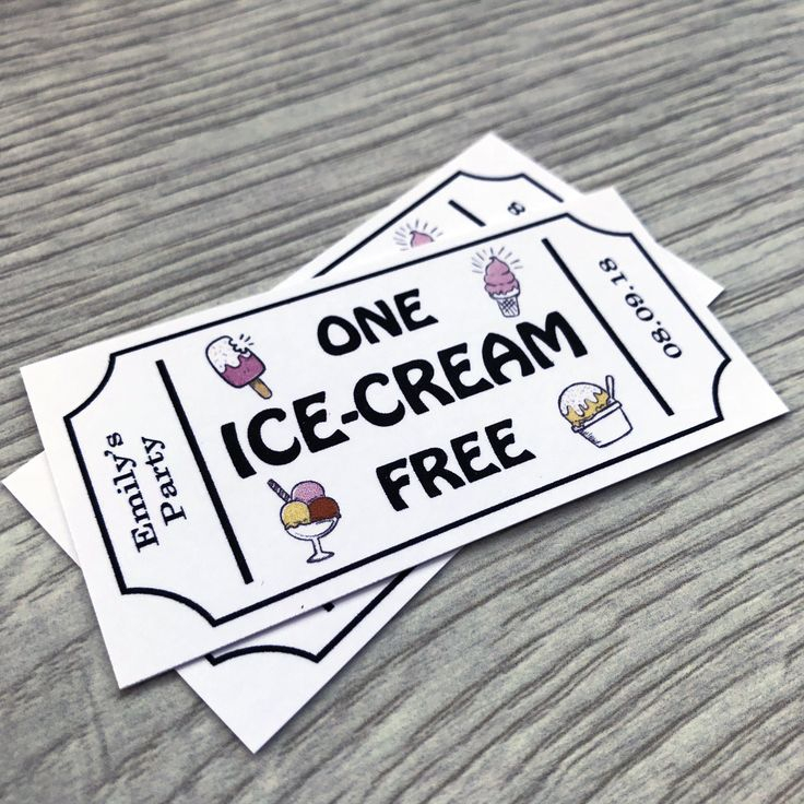 Ice Cream Tokens Personalised Wedding Tickets Qty 50 Brown Etsy Ice 