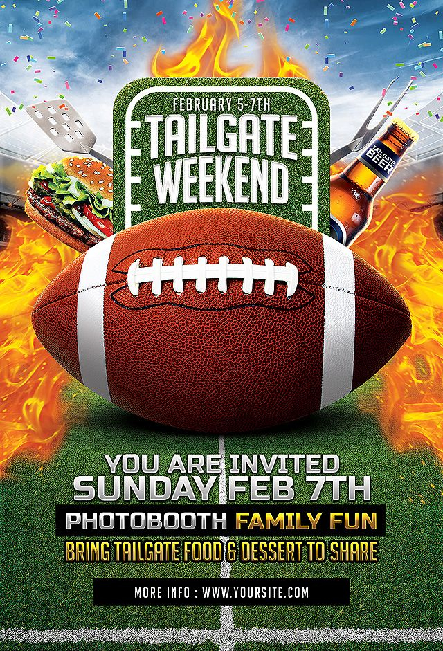 Image Result For Tailgating Poster Party Invite Template Football 