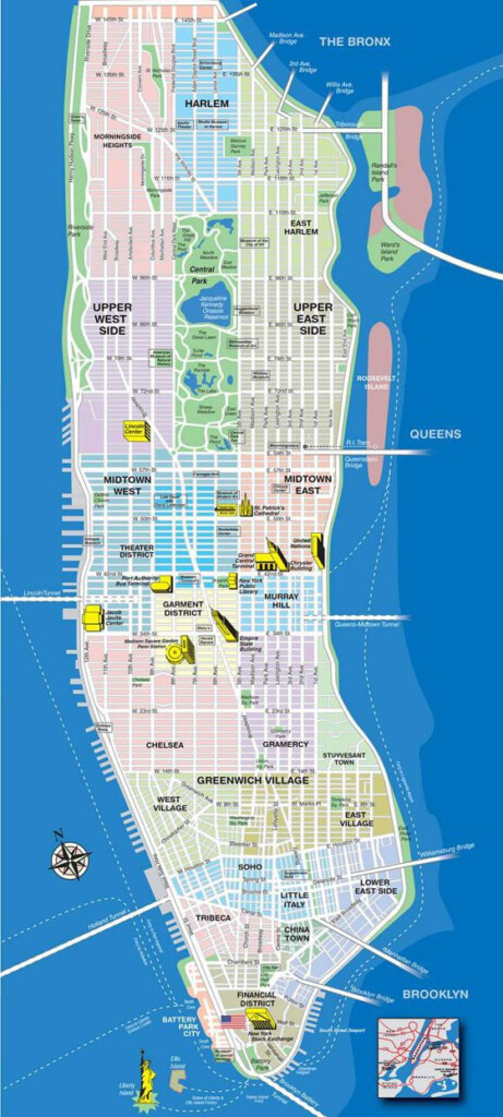 Large Map Of Manhattan 1 Manhattan Map Manhattan Tourist Map New 