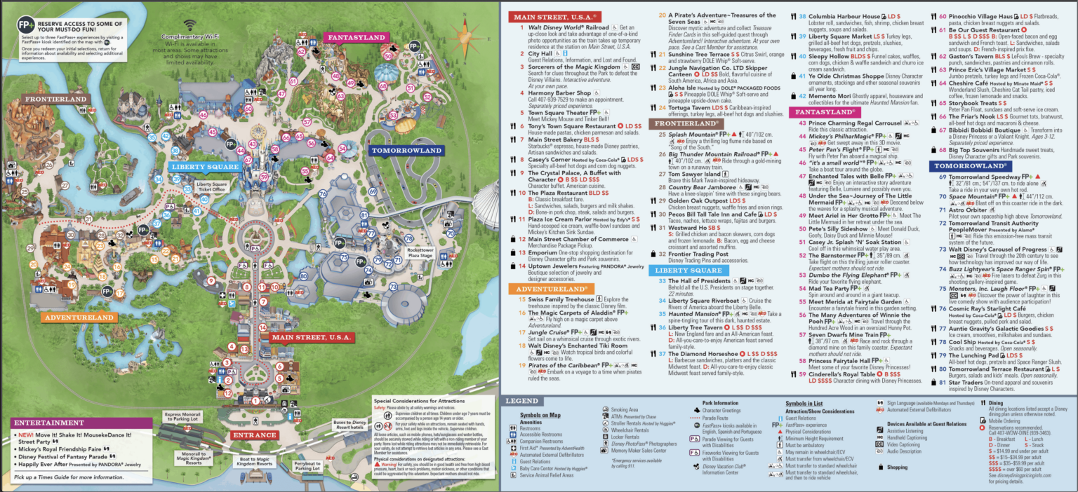 Printable Map Of Magic Kingdom Disney World FreePrintable.me