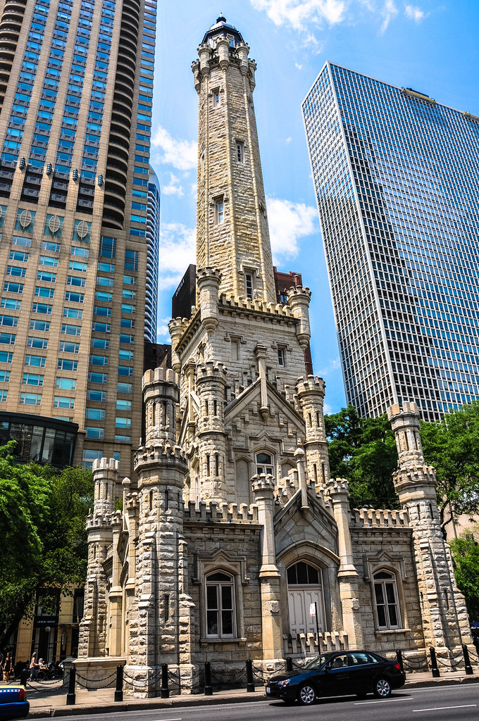Old Chicago Water Tower Along The Magnificent Mile In Chic Flickr