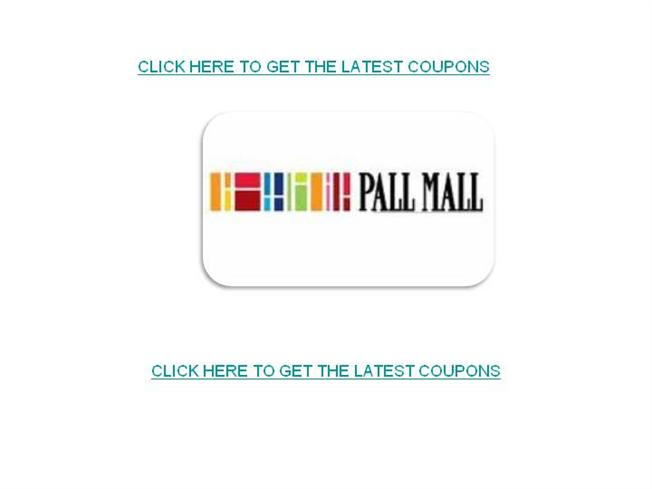 Pall Mall Coupons Free Printable Pall Mall Coupons authorSTREAM