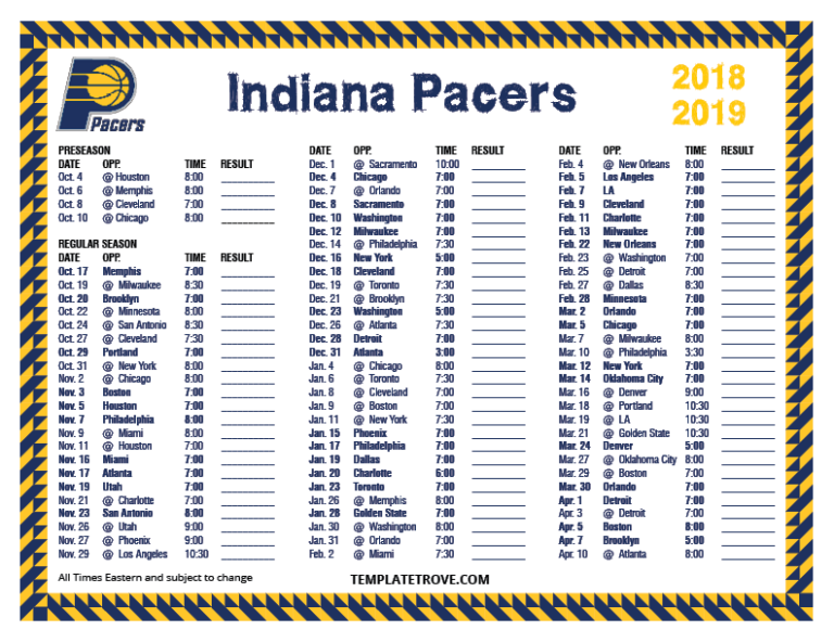 Pacers 202424 Schedule Marin Sephira