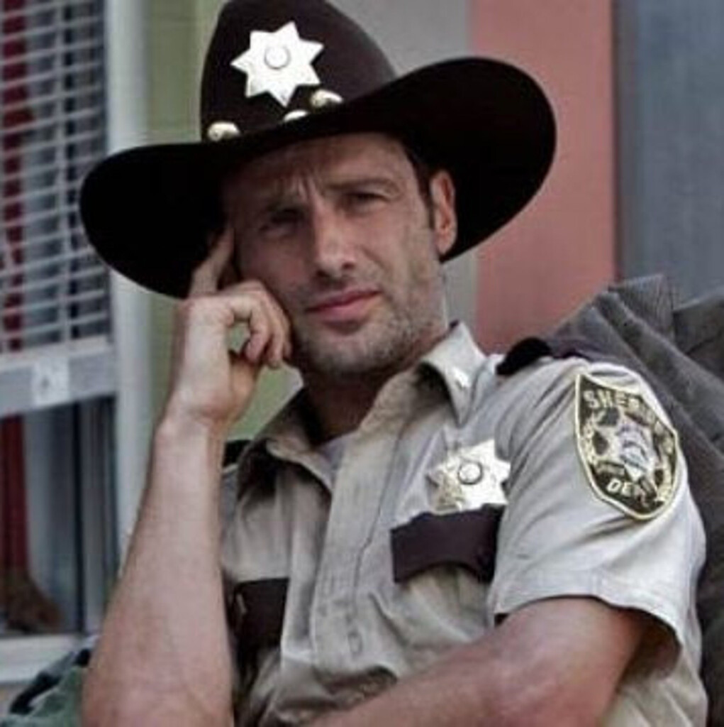 The Walking Dead Rick Grimes Hat And or Badge Replica Prop Etsy