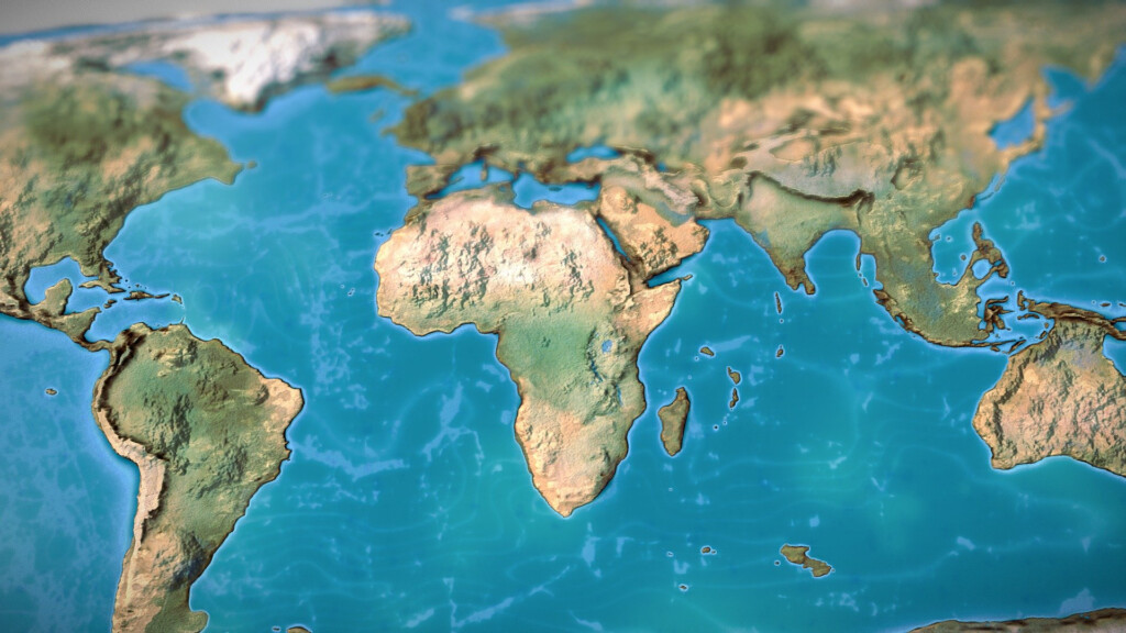 WORLD MAP EARTH 3D HEIGHT Buy Royalty Free 3D Model By Haykel shaba 